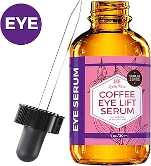Leven Rose Coffee Oil Caffeine Serum for Eyes 1 oz - Anti-aging Organic Under Eye Serum for Puffy Bags Under Eyes