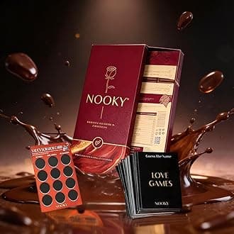 Nooky Dark Chocolate Honeymoon Bundle|4-in-1 Romantic Gift Set For Men & Women|Mood-Uplifting Treat For Honeymoons,Anniversaries,Date Nights & Valentine'S Day|Premium Couple Gift Box,200 G