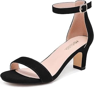 Girls Heel Sandals Girl Dress Shoes Open Toe Ankle Strap High Heels Pump Sandals Wedding Party for Little Big Kid