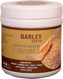 AL MASNOON Barley Sattu/Jau Ka Sattu 300g(pack of1) A Nutritious Energy Drink / 100% Natural