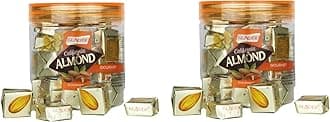 Glacier California Almond Gourmet Toffee | Soft and Tasty Real California Almond Flavour Toffees | California Almond Toffee | Healthy & Tasty Toffees | Gift | Pack of 2/40 pcsx2/ 250gmsx2