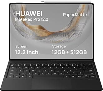 MatePad Pro 12.2-Inch PaperMatte Tendem OLED Tablet 12GB+512GB WiFi Inbox with Keyboard+M-Pencil 3rd Gen, Free Gifts, Life time Free WPS office membership+3 month Huawei Care+, Black