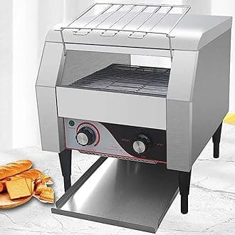 1300W Electric Commercial Toaster Oven, Conveyor Design Butter Toast Bread Machines with Removable Crumb Tray, for Bakeries Restaurants and Hotel