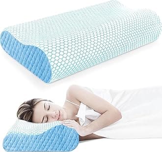 Blairmore-Memory Foam Pillow, Contour Cervical Orthopedic Memory Foam Pillows Supports Neck Pain and Shoulder Pain for Sleeping, Ergonomic Cervical Pillow Neck Support Pillow for Side Back (D1)