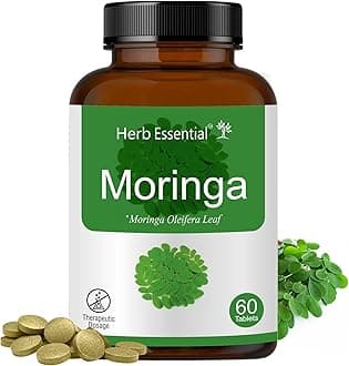 Moringa 500 mg Tablets – 60 Tablets | Rich in Antioxidants, Vitamins A, B, C, D & E, Calcium, Potassium & Iron | Supports Immunity, Digestive Health & Overall Wellness