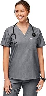 Catarina Scrub Tops for Women — Classic Fit, 1 Pocket, Four-Way Stretch, Anti-Wrinkle