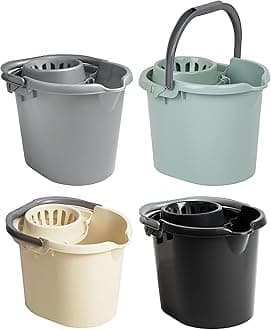 JMS we create smile - 16 Litre Mop Bucket with wringer attached for Floor Cleaning (Random)