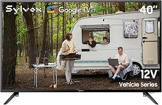 – 40 inch Smart TV, 1080P FHD, HiFi Speakers, DC/AC Powered, Wide Voltage Protection, Works with Google Assistant, App Store, 12V TV for Motorhomes, Caravan, Home, Vehicle