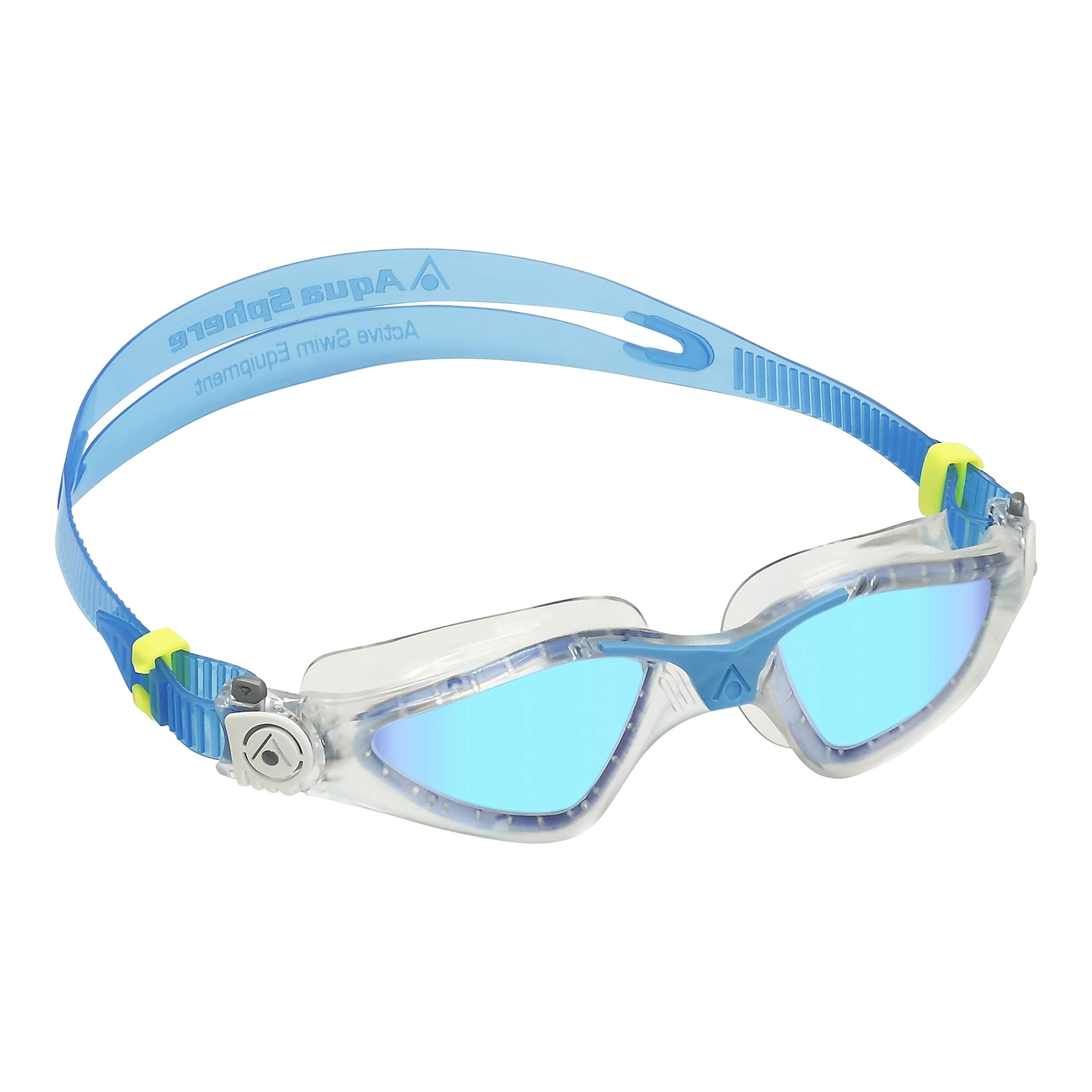 Aqua Sphere KAYENNE Goggle, blue titanium mirror lens, Translucent + Turquoise