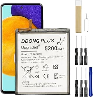 EB-BG781ABY Replacement Battery [Upgraded] for Samsung Galaxy A52 5G SM-A526U SM-A526U1 SM-A5260 SM-A526B/DS Battery with Tool Kits