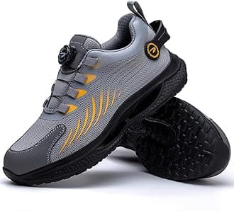Steel Toe Shoes for Men Lightweight Air Cushion Safety Sneakers Slip Resistant Breathable Safety Work Boots
