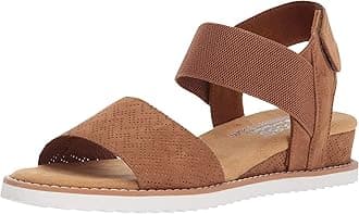 Skechers Women's Desert Kiss-Stretch Quarter Strap Sandal Flat