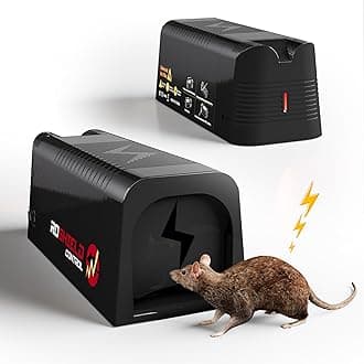 ROSHIELD Electric Rat & Mouse Traps - Professional Quality & Heavy Duty Pest Control Trap for Instant Kill - Large Reusable & Easy Set, Humane & Efficient