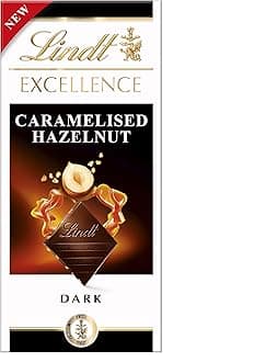 Lindt EXCELLENCE Caramelised Hazelnut, 100g (Pack of 10)