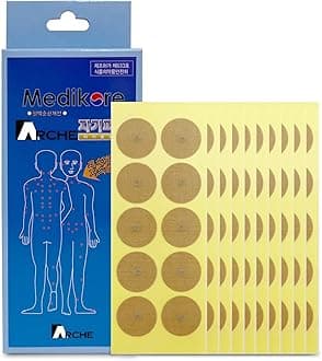 100pcs ACU-Magnetic Patches Healing Tip Magnet Pain Relief Like Acupuncture Pre-Attached to Plasters for Shoulder Wrist Neck arm Leg Back