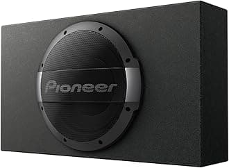 Pioneer TS-WX1010LA 10" Shallow Mount Sealed Enclosure Subwoofer with Built-in Amplifier, One Size