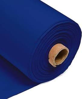100% Cotton Fabric 60 Inch 150cm Wide 150GSM Material for Sewing, Dressmaking, Quilting, Curtain Linings, Pillowcases & Totes Fabric by The Half Metre by Discount Fabrics LTD(Royal Blue, 25m)
