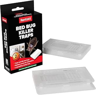 Bed Bug Killer Traps - Adhesive Bed Bug Trap, Detect & Monitor Bed Bugs, Ready to Use, Lasts up to 3 Months, Traps and Kills Bed Bugs, 2 Traps for Homeowners, Renters, Landlords