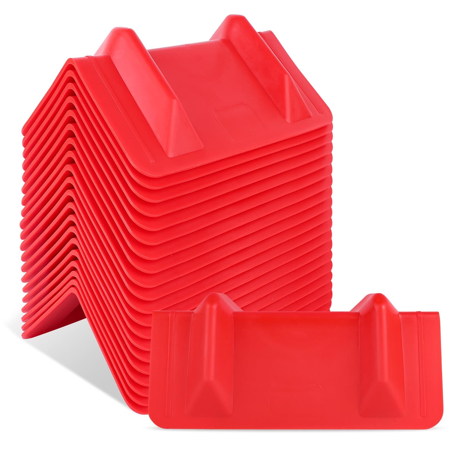 20 Pack Corner Edge Protectors for Cargo Loads, Heavy Duty Tiedown Corner Protector Flatbed Edge Corner Protector Holder Edge Protectors for Pallets,Trailer,Truck 10.6" L x 5.9" W x 3.9" H