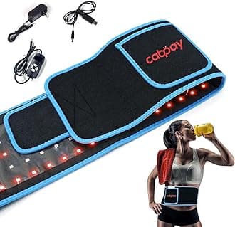 Red Light Therapy Belt Device for Body Red 660nm &850nm Near Infrared Light Therapy Wrap 105pcs LEDs Light Mat with Flexible Wearable for Pain Relief (Blue)