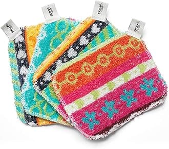 Skoy 4-Pack Reusable Scrubber (Multicolor, 5" x 6")