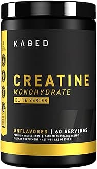 Creatine Monohydrate Elite Powder | Unflavored | Muscle Building & Recovery | MAXCatalyst for High Absorption | Vegan, Gluten Free, Easily Digestible | Supplements for Men & Women | 60 Servings