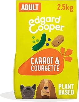 Edgard & Cooper Dry Dog Food For Medium Breed Adult Dogs (2.5kg), Plant-Based Carrot & Courgette, 100% Plant Based, Hypoallergenic Recipe With Natural Ingredients