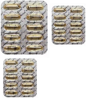 30 Evion Capsules Vitamin E for Glowing Face,Strong Hair,Acne,Nails, Glowing Skin 600mg