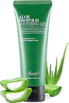 Benton Aloe Propolis Soothing Gel 3.38 fl. oz | Aloe Vera Gel for Sunburn Relief | Aloe Vera Gel for Travel Size | Aloe Vera Gel Moisturizer for Face | Aloe Gel for Face After Sun | Organic Aloe Vera
