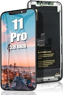 EFAITHFIX for iPhone 11 Pro Screen Replacement 5.8 Inch LCD Display 3D Touch Screen Full HD Digitizer Frame Assembly Compatible with Model A2160, A2217, A2215 with Waterproof Adhesive, No Tools