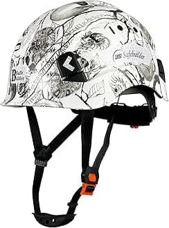 SAFEBUILDER CR06X Industrial Safety Helmet ABS Hard Hat Vented Hardhats Carbon Fiber Pattern Construction Work Head Protection for Men Certified ANSI/ISEA Z89.1