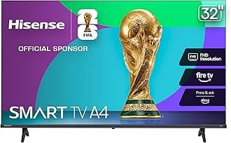 Hisense 32-Inch Class A4 Series FHD 1080p Smart Fire TV (32A4NF, 2025 Model) - DTS Virtual: X, Slim Bezel Design, Alexa Built in