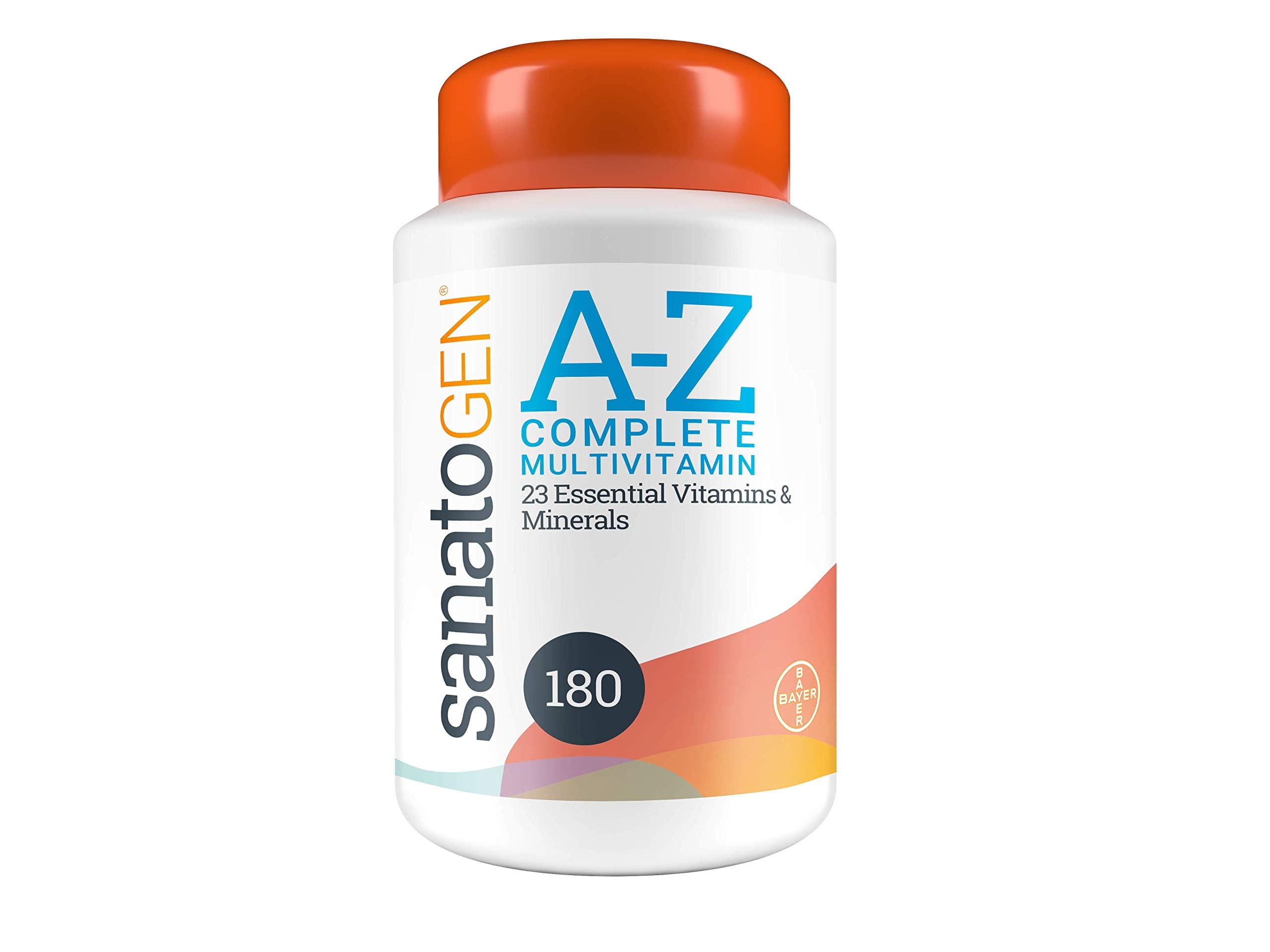 Sanatogen A-Z Complete Multivitamin Tablets with 23 Essential Vitamins and Minerals for Men & Women Including Vitamin D, Vitamin C and Antioxidants 180 Tablets 6 Months Supply