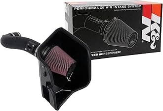 Cold Air Intake Kit: Increase Acceleration & Towing Power, Guaranteed to Increase Horsepower up to 17HP: Compatible with 6.2L, V8, 2019-2020 CHEVROLET Silverado 1500; 2019-2020 GMC Sierra, 63-3110