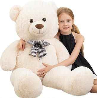 Molity Giant Big Plush Toys Teddy Bear 47" 120 Cm White