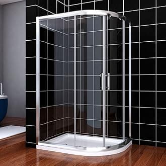 ELEGANT1200 x 900 mm Offset Quadrant Shower Enclosure 6mm Tempered Sliding Glass Cubicle Door