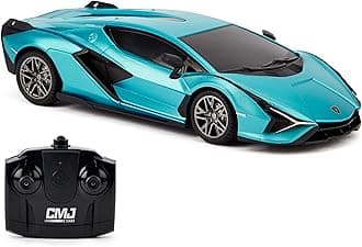 LXL1115b16461:24 Scale Officially Licensed RC Lamborghini Sián FKP 37, Blue Lambo Sport Racing Hobby Toy Car Model Vehicle for Boys Girls and Adults Gift