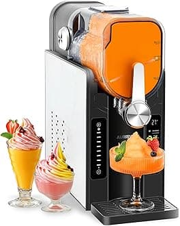Slushie Machine for Home - 88oz No Ice Needed Frozen Drink & Slushy Maker with Auto-Clean, 6 Preset Programs (Margaritas, Frappés and More) & LED One-Touch 12h Reservation for Summer Party