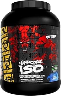 Mutant Hardcore ISO Whey Protein Isolate Powder Acts Fast to Help Recover, Build Muscle, Bulk and Strength, 5 lb - Vanilla Ice Cream