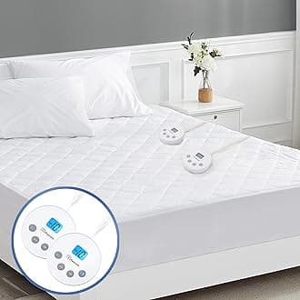 Yuurom - California King Heated Mattress 72" x 84" Dual Control Electric Pad, 10 Heat Settings, 12H Auto Off Timer, 18 Inch Deep Bed Warmer Mattress Cover for Cold Sleeper