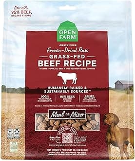 Open Farm Freeze Dried Raw Grass Fed Beef Dry Dog Food - 99G