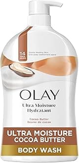 Body Wash for Women, Ultra Moisture, 24hr Moisturizing, Hydrating & Refreshing, B3 Vitamin Complex, Free of Parabens & Phthalates, For All Skin Types, Cocoa Butter Scent, 33 fl oz