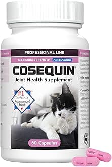 Nutramax Cosequin for Cats Joint Health Supplement, Contains Glucosamine for Cats, Plus Chondroitin and Boswellia, Supports Healthy Joints, For All Breeds and Sizes, Sprinkle Capsules, 60 Count