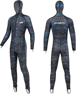 Men Women Full Body Scuba Rash Guard Lycra Swimwear Wetsuit,Long Sleeve UV Protection Swimsuit Surfing Swimming Diving Snorkeling Suits for Water Sports