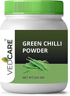 Vedcare Green Chilli Powder Pure & Natural, 200gm