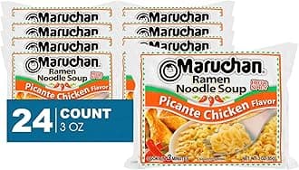 Maruchan24- Pack of Picante Chicken Instant Ramen Noodles 3 oz Pack
