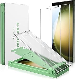 2 Pack for Samsung Galaxy S23 Ultra Screen Protector-Ceramic Film, Fingerprint ID Compatible, Easy Installation, 24h Scratch Self-Healing, Bubble Free