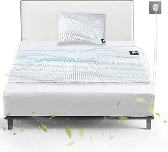 Grounding Mat Earthing UK, Grounding Bed Sheet with 10% Silver Fiber & 90% Organic Cotton, Natural Wellness and Healthy Earth Energy Mat (Bed Sheet +Pillowcase)