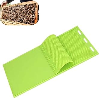 Silicone Beeswax Sheet Mold Press for Foundation Reusable Non-Stick Bee Wax Sheet Mold for Candle Making and Beekeeping Tools (2-Pack)