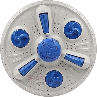 Spareplanet Washing Machine Pulsator with 3 Rollers Compatible with Lloyd Semi Automatic Washing Machine Diameter 38.5cm Grey (Match & Buy)